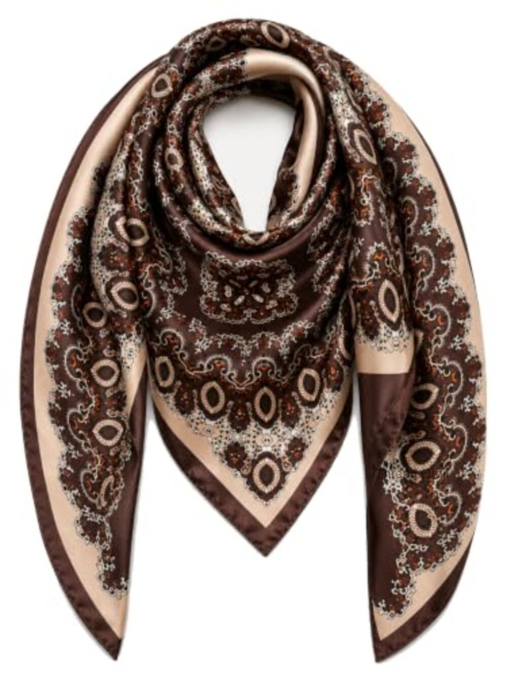 Satin Head Scarf Silk Like Hair Wrap Square Scarves for Women